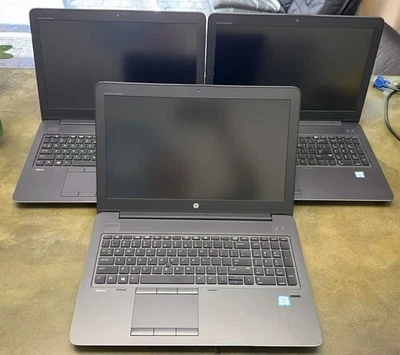 Lote 3 HP ZBOOK STUDIO G3 FHD 15.6'' Core i7-6820HQ 3.60GHz WiFi HDMI Sin RAM Foto 1 de 4