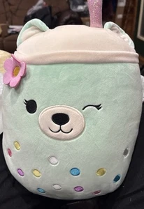 Peluche Squishmallows 8” Mae l’Orso Boba Pasqua 2025 Nuovo con etichette - Foto 1 di 6