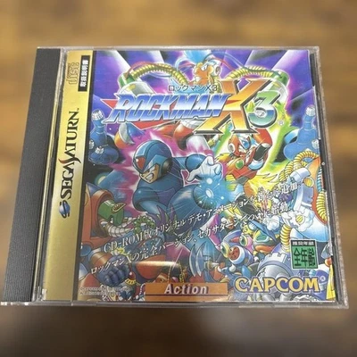 Sega Saturn Software Mega Man X3 Used Good Condition With Manual 1996 Not Tested - Image 1 of 4