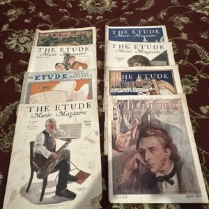 Lot de 8 magazines The Etude livraison gratuite années 1920 1930 - Photo 1/9
