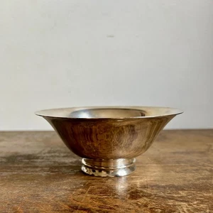 Vintage Silver Plated Petite Pedestal Bowl | Decor Bowl | Catch All Key Bowl - Picture 1 of 4