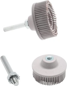 2 Stück 120er Körnung weiße Borstenscheibe, 2 Zoll Schleifdichtung Entfernung Scheibe, 1/4 Zoll Schaft - Bild 1 von 1