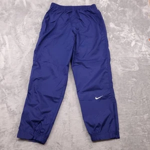 Nike Track Pants Youth XL 18-20 Blue Zip Legs Vented Warmup Nylon Y2K - Picture 1 of 13
