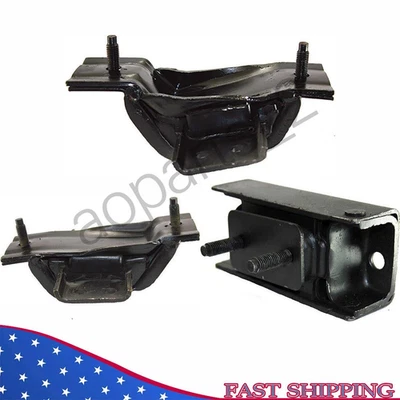 发动机安装套装 3 件。 99-03 适用于福特 F-250 F-350 F-450 F-550 Excursion 7.3L 4WD — 第 1/4 张图片