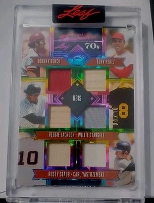 2025 Leaf Seasons in the Sun - Decade Dominators DD-3 Reggie Jackson,       4/10 - Image 1 of 2