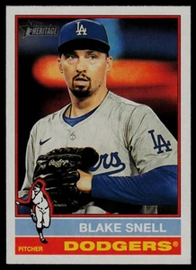 2025 Topps Heritage #59 Blake Snell Los Angeles Dodgers - Picture 1 of 2