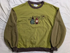 Over the Garden Wall Sweatshirt - Knock Thrice - A Torch to Burn L Retro Forest - Picture 1 of 13