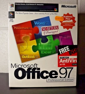 Microsoft Office 97 - New Old Stock, Factory Sealed - Picture 1 of 6