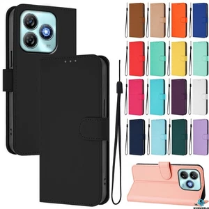 For ZTE Blade A56 Pro A76 A56 A36 A35E Candy Color Flip Wallet Case Phone Cover - Bild 1 von 30