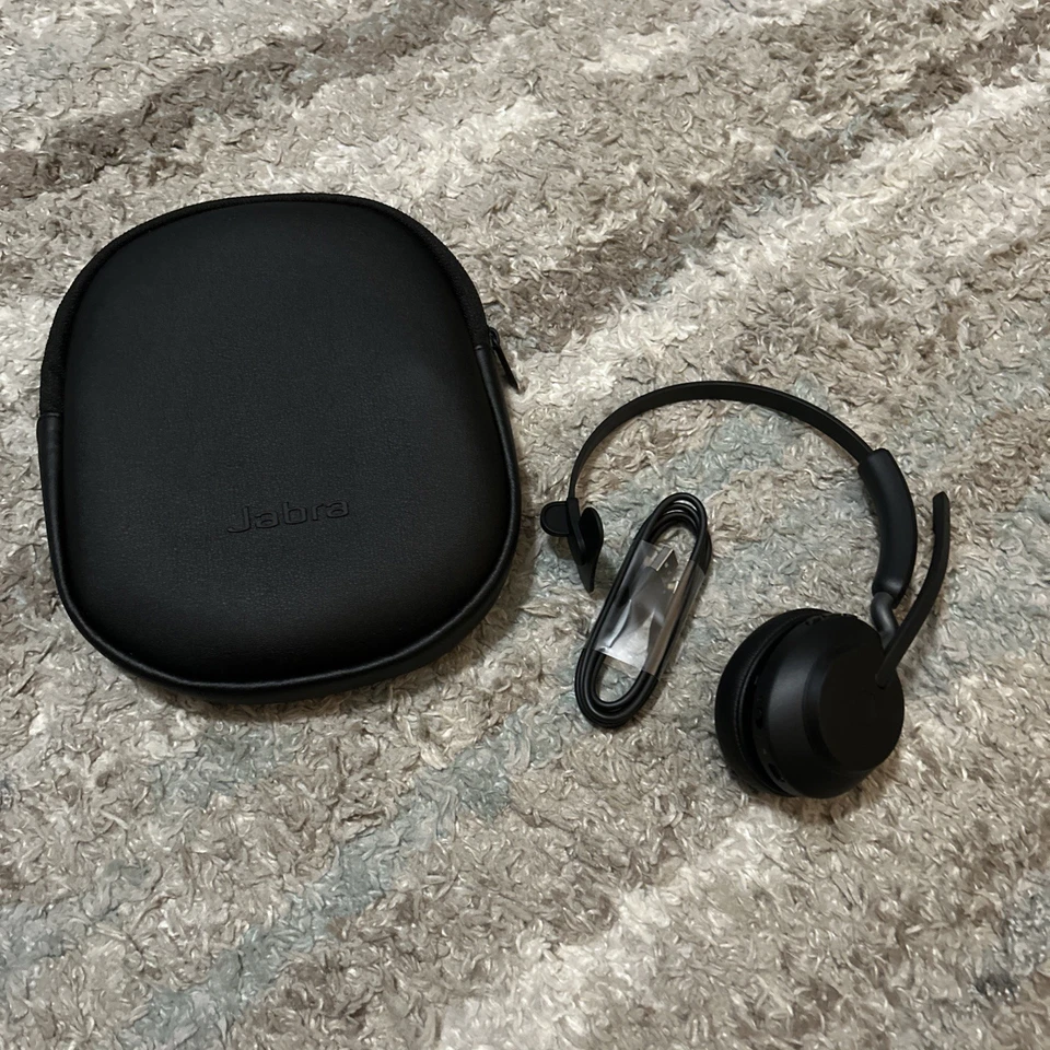 Jabra Evolve2 65 Wireless Headset (MS Teams, USB-A) - Black, P/N: 26599-889-999 - Image 1 of 2