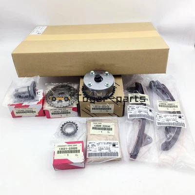 OEM 7Pcs Timing Chain Kit Sprocket Fit For 00-05 TOYOTA MR2 SPYDER VVT-I 1.8L - Image 1 of 4