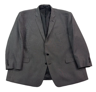 Geoffrey Beene 58S 黑色白色钉头西装外套夹克运动西装外套经典 — 第 1/4 张图片