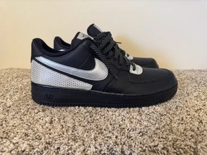 Nike Air Force 1 '07 LV8 3M Low, CT2299-001, Black/Metallic Silver, Mens Size 13 - Picture 1 of 11