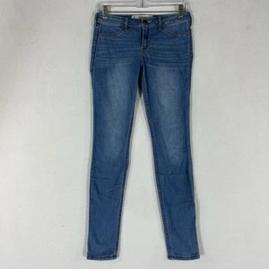 Hollister Jean Legging Womens 5R Light Wash Low Rise Blue Denim W27 L29 Stretch - Picture 1 of 15