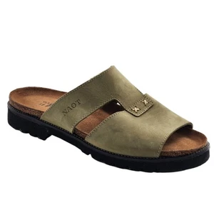 Naot grüne Leder Pantoletten Sandalen Damengröße 10 EU 41 neu ohne Etikett - Bild 1 von 6