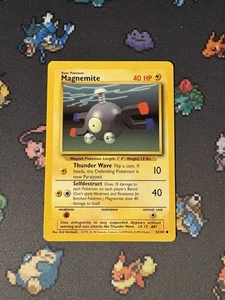 Pokémon Cards Magnemite 53/102 Base Set UNLIMITED WOTC - (LP) - Picture 1 of 3