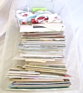 Huge Lot of Vintage Birthday Christma Greeting Cards Envelopes Bags & More NEW - Picture 1 of 13