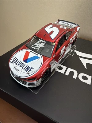 Kyle Larson Signed 2021 Valvoline Nashville Race Win 1:24 Scale Diecast Auto COA - Image 1 of 2