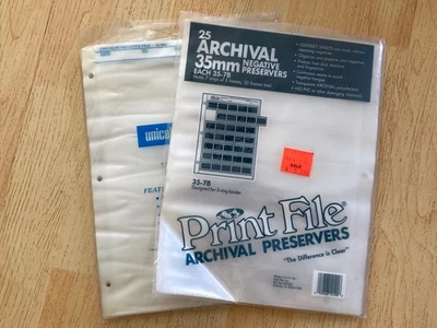 Print File/Unicolor-35mm Neg Sleeves, About 30, Binder pages.-LB - Image 1 of 2