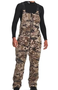 Under Armour UA 1378818-989 RUT Windproof MD Fleece Bib Pants Barren Camo Sz L - Picture 1 of 6