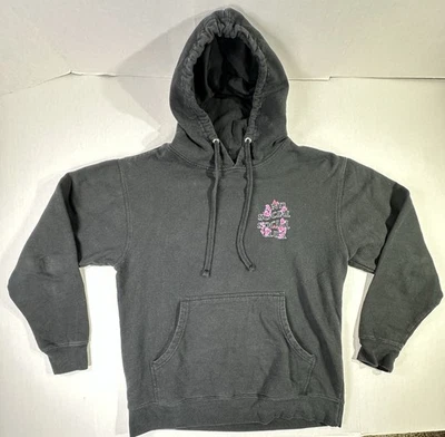 Sudadera con Capucha Anti Social Club Rosa Flor Logo Mariposa Negra Talla M Hecha en EE. UU. Foto 1 de 4