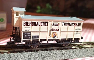 Trix H0 international 23907 k Bierwagen Thomasbräu München mit Bremserhaus OVP - Bild 1 von 4