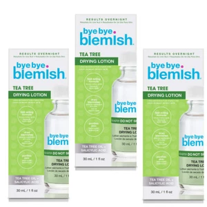 3 Bottles Bye Bye Blemish Drying Lotion Tea Tree Oil 1oz - Picture 1 of 3