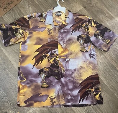 KAD Clothing Co. Hawaiian Camp Shirt Men's X-Large Anime Fantasy - Image 1 of 4
