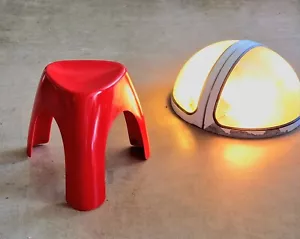 Fiberglas 60er Sori Yanagi Elephant Stool Hocker Nogushi Eames Colombo Space Age - Bild 1 von 6