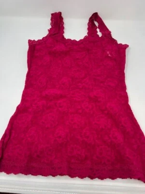 Hanky Panky Unlined Camisole, Signature Lace Camisole Cranberry (S) MSRP $ 58.00 - Image 1 of 4