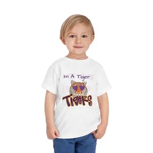 LSU Toddler Tee Shirt, LSU Tigers Baby Shirt, Purple and Gold LSU Kids Tee, - Picture 1 of 5