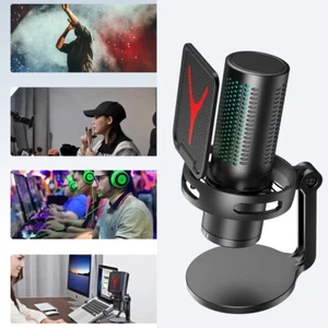 Condenser USB Gaming Microphone Streaming Podcasting Recording for Mac & Windows - Picture 1 of 22