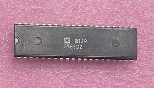 Synertek SY6502 8-Bit Mikroprozessor Integrierte Schaltung 40 Pin Dip Date 8139 - Bild 1 von 1