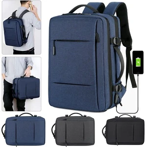 Travel Backpack Shoulder Rucksack Business Laptop Backpack With USB Charge Port - Picture 1 of 35