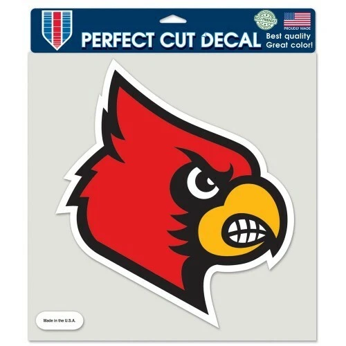 Louisville Cardinals 8x8 Die Cut Decal NCAA College Vinyl Auto Window Logo Film - Image 1 of 1
