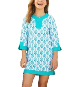 CABANA LIFE Little Girls 6 Santorini UPF 50 Long Tunic Shirt/Cover-up NWT - Picture 1 of 1