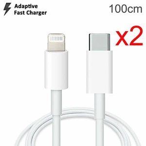 2pcs Fast PD Charger 1m USB Type C to Apple iPhone 11 12 13 Pro Max Mini Cable - Bild 1 von 5