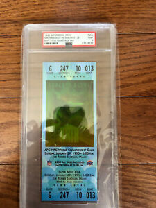 1995 Super Bowl 29 XXIX Full Ticket Blue PSA 9 MINT Only 6 Higher 49ers Chargers