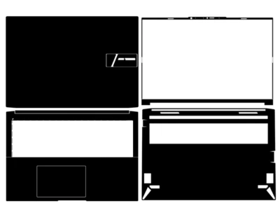 Laptop Leather Skin Stickers Fit ASUS Vivobook Pro 16 OLED K6602 - Image 1 of 4