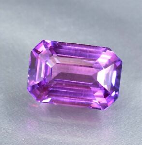 10.45 Ct Natural Purple & Blue Taaffeite Emerald Cut Loose Gemstone GITCertified