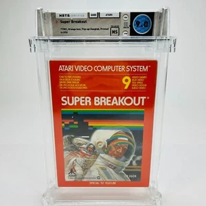 Super Breakout - Atari 2600, 1981 Orange Box w/Hangtab Sealed NEW!! WATA 9.0 NS - Picture 1 of 5