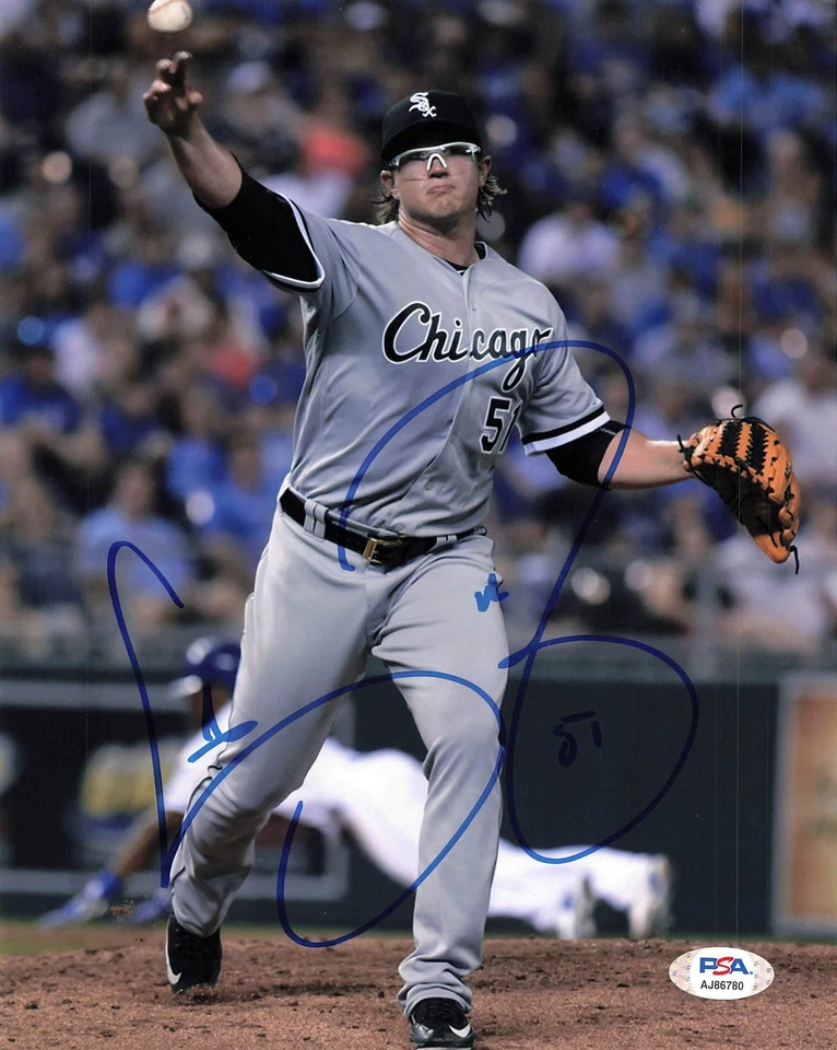 Foto firmada por Carson Fulmer de 8x10 de los Medias Blancas de Chicago autografiada por PSA/DNA Foto 1 de 1