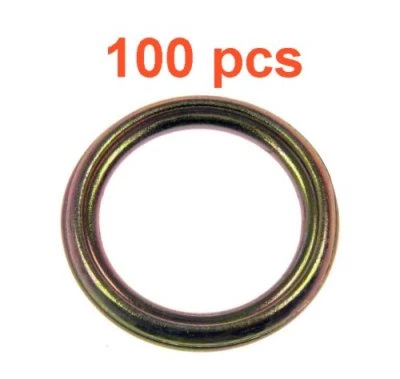 (100) Marli 14 mm plugue de drenagem de óleo junta dobrável de aço compatível com Mitsubishi Hyundai - Imagem 1 de 3