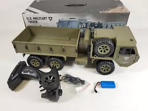 1:12 RC Military Truck 6WD Off-Road Remote Control Car 2.4GHz - Army UK - Picture 1 of 12
