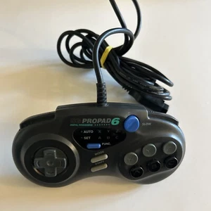 SG Propad 6 Interact Sega Genesis 6 Button Controller Black SV-439 - Picture 1 of 6