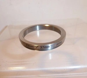 FILTER STEP RING , FIT 37mm FILTERS to 43mm FILTER THREADS OLYMPUS PEN FILM CAMS - Picture 1 of 3