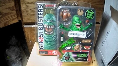 Figura de acción Neca Reel Toys Ghostbusters Serie 1 2004 Slimer Glows rara nueva Foto 1 de 3