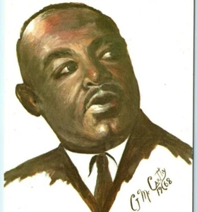 Dr. Martin Luther King Jr Art Oil Painting by Charles McCarthy Vintage Postcard - Bild 1 von 4