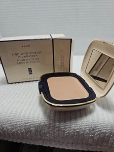 Avon Liquid to Powder Foundation 11.3 g .4 oz Honey Beige **1996 NEW OLD STOCK - Picture 1 of 7
