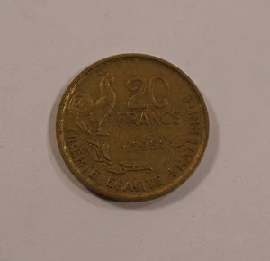 20 Francs France France 1951 Republique Francaise Coin - Picture 1 of 2